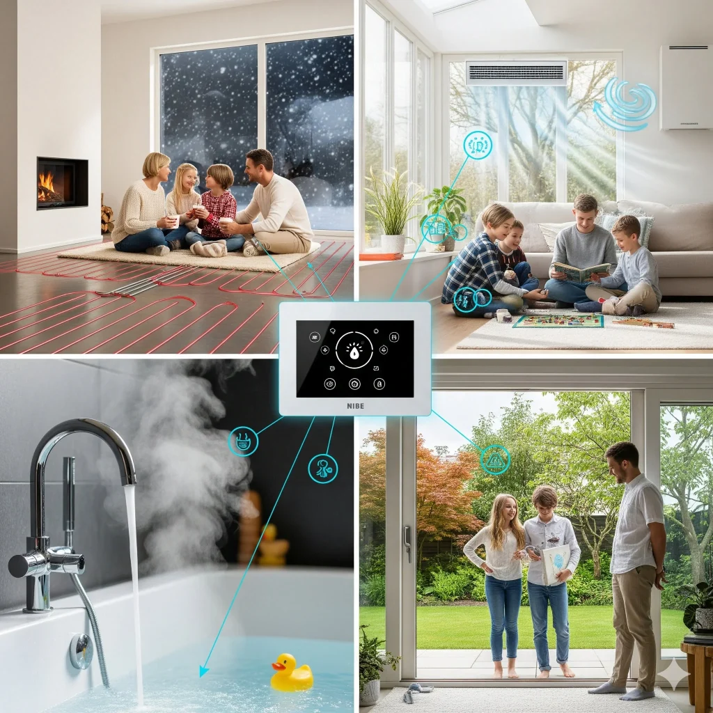 Nibe ısı pompası ile doğalgaz olmadan yaşam mümkün.